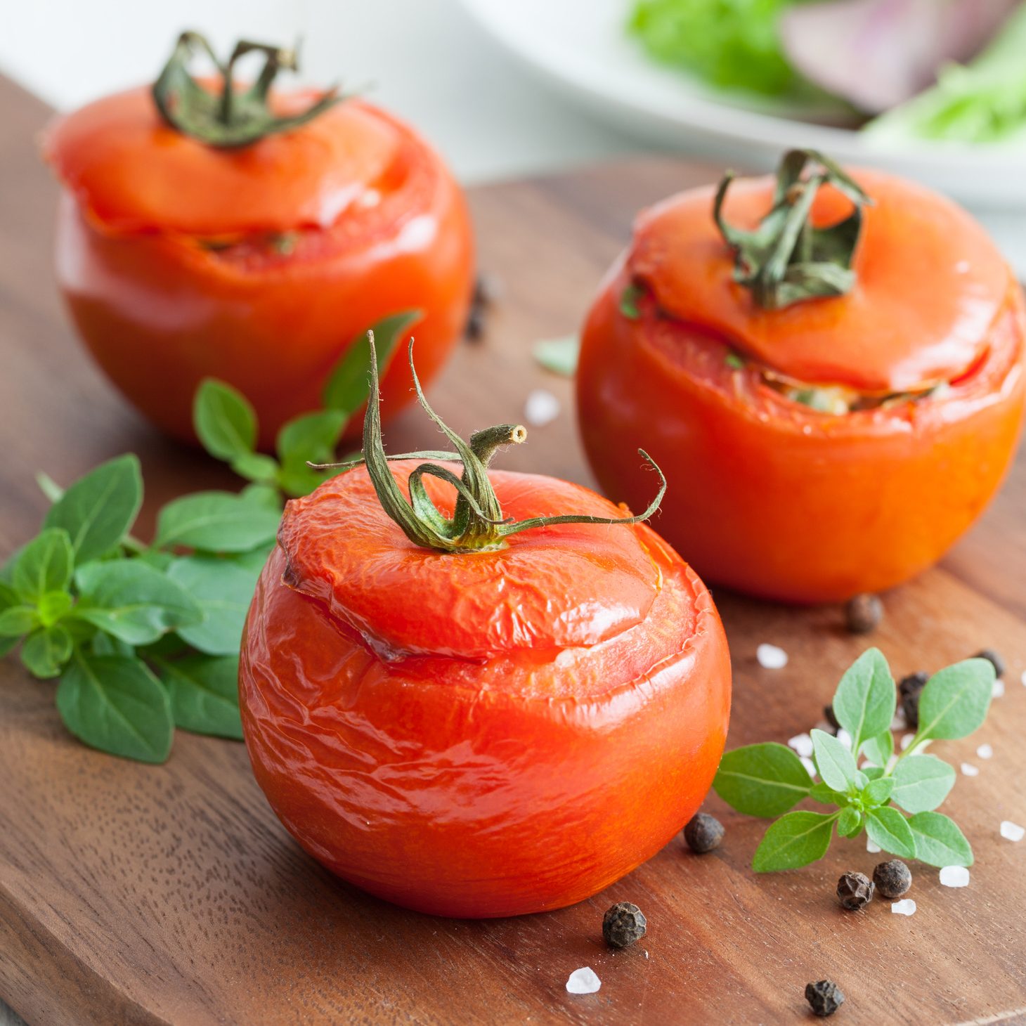 Gefüllte Tomaten mit Hack Gefüllte Tomaten mit Hack