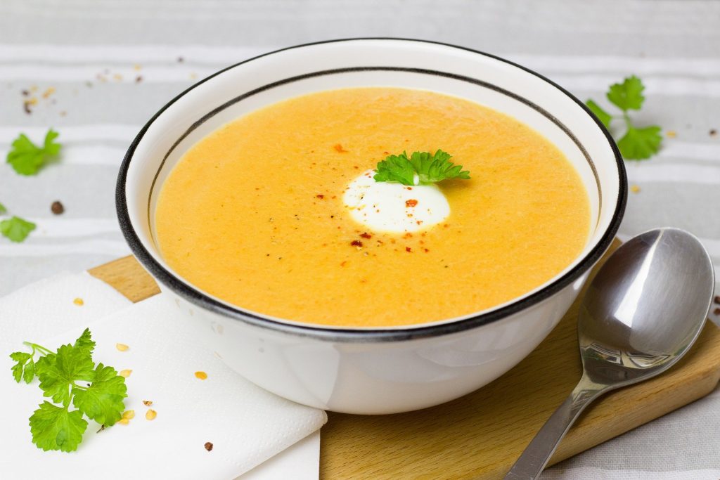 Karottensuppe mit Ingwer und Orange