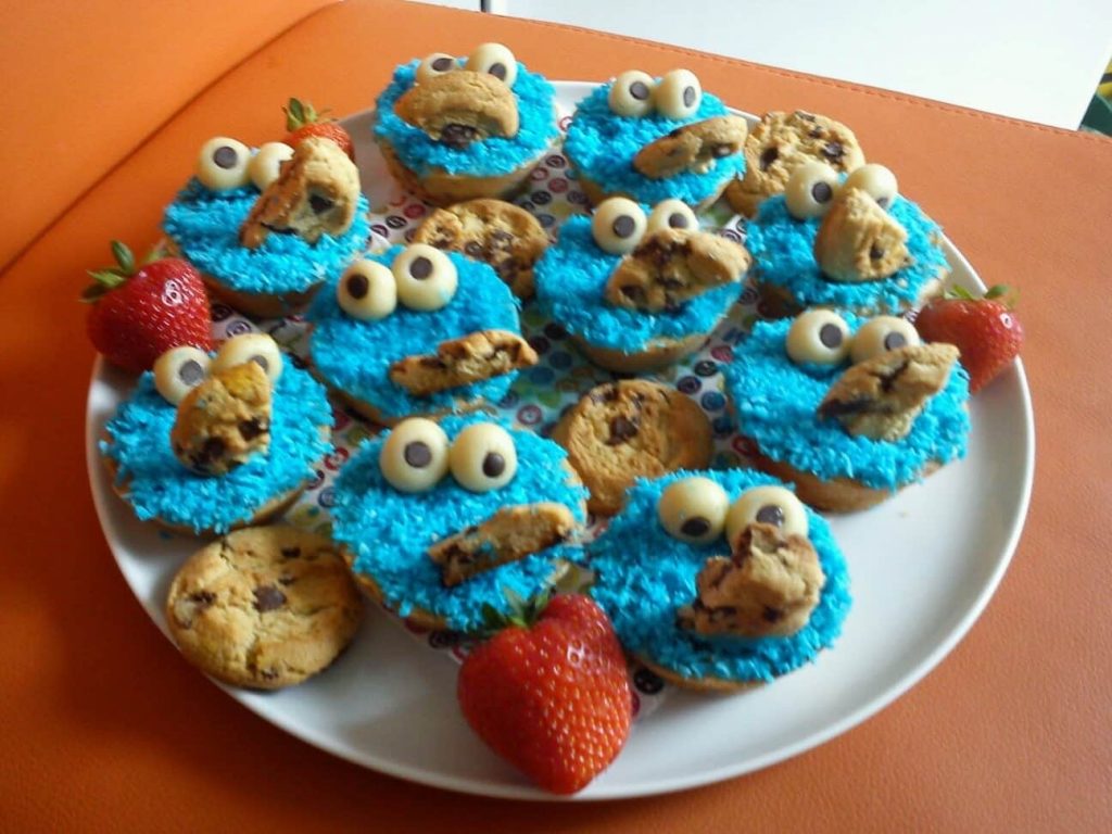Krümelmonster-Muffins